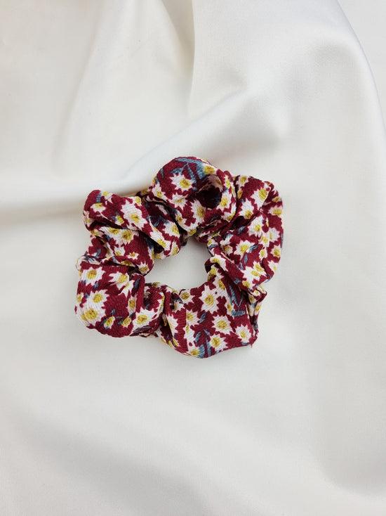 Flower Cotton Scrunchie