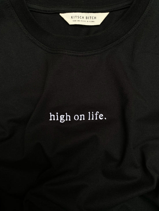 KITSCH BITCH High On Life Embroidery Unisex T-Shirt