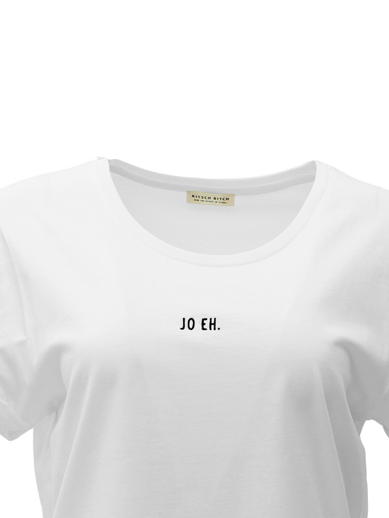 KITSCH BITCH Jo Eh Embroidery Roll Up T-Shirt