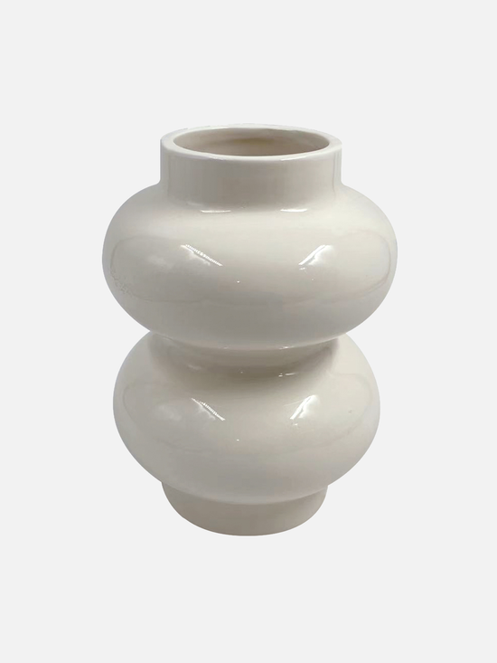 Double Glossy Ceramic Vase