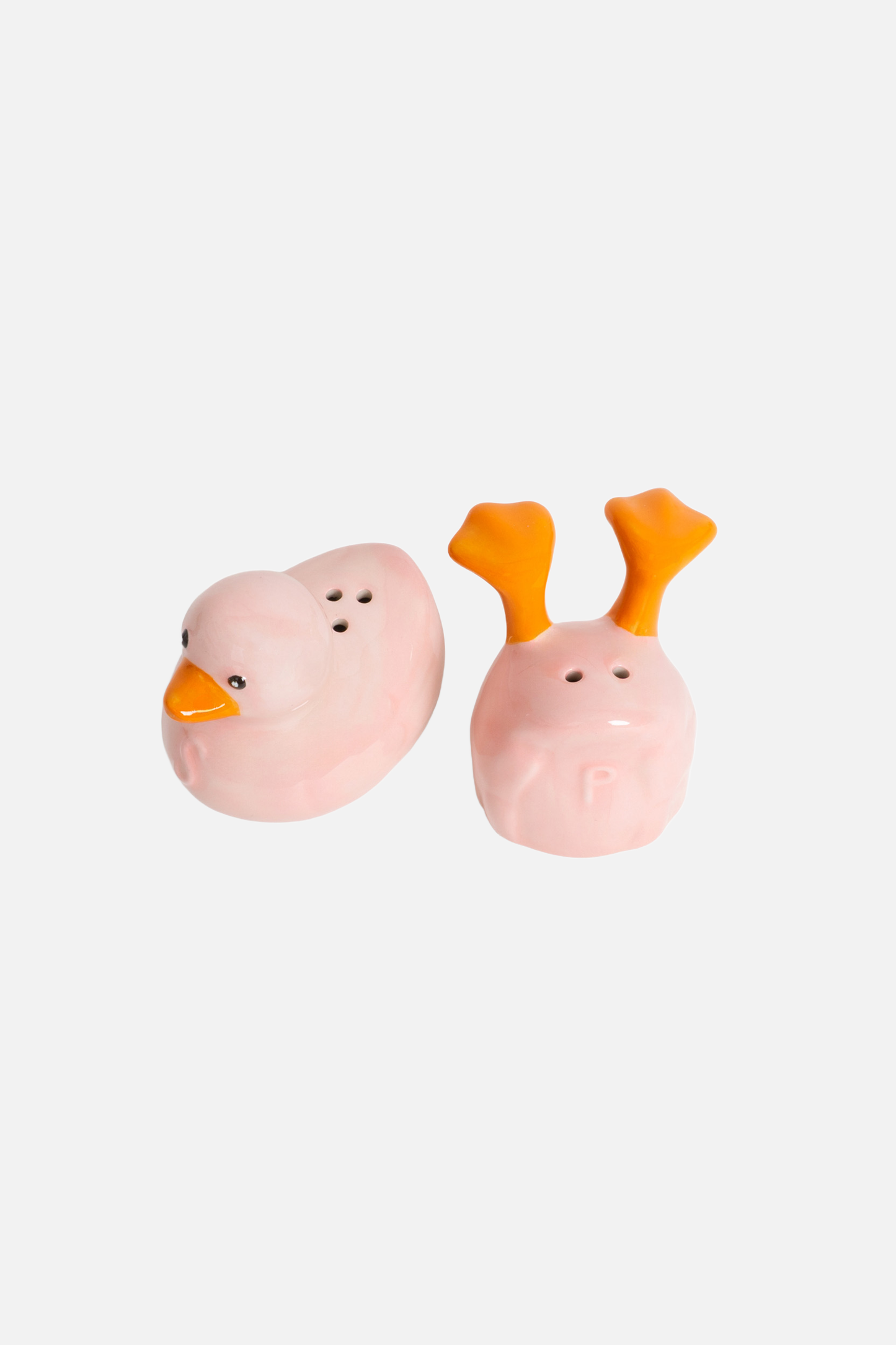 Duck Salt & Pepper Shaker Pink