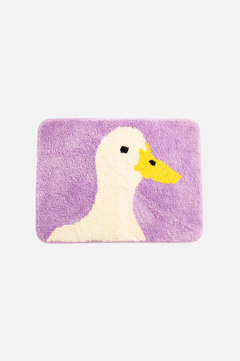 Duck Bath Mat Purple