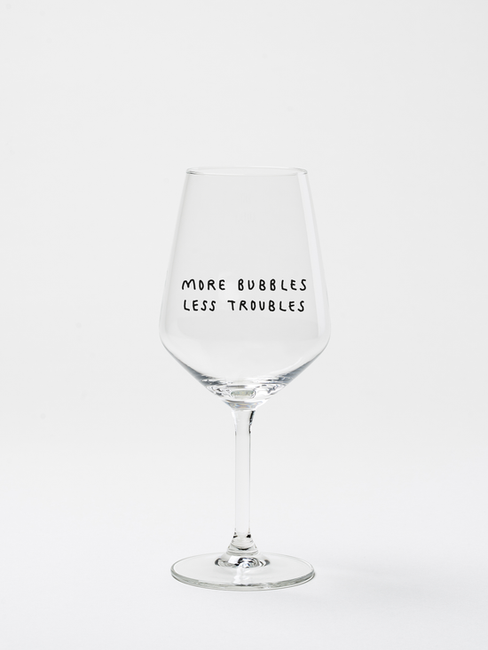 More Bubbles Wine Glass - Glas
