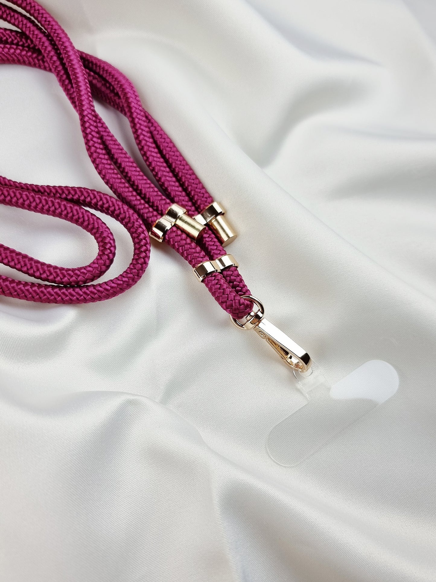 Burgundy Necklace - Fits All Phone