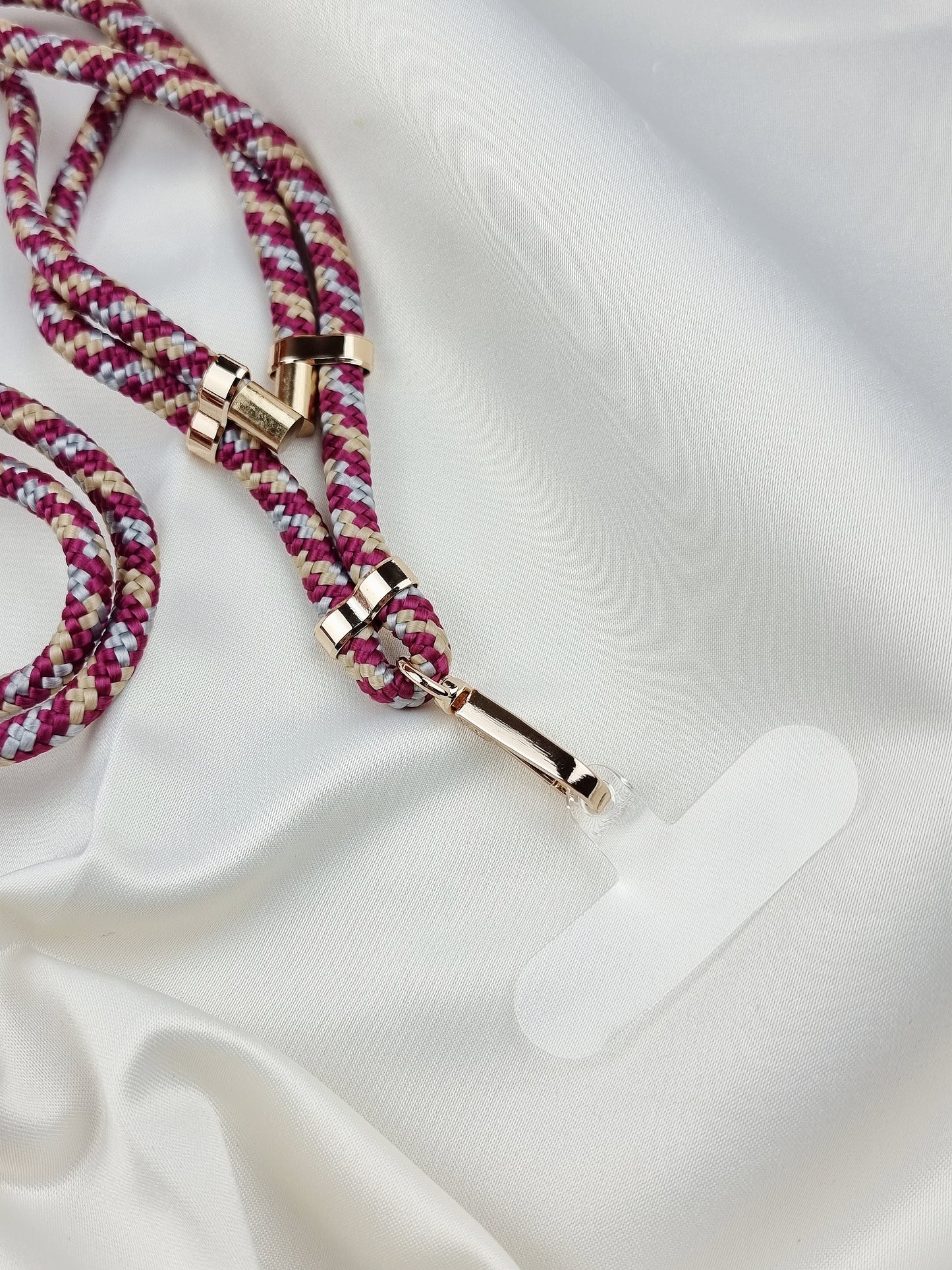 Burgundy Camo Necklace - Fits All Phone