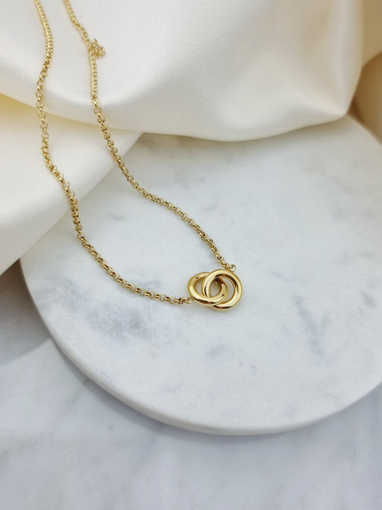 Connected Circles Necklace