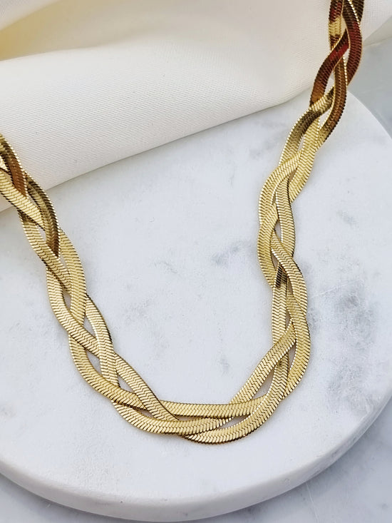 Braided Herringbone Halskette