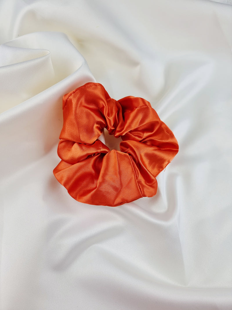 Satin Scrunchie - Orange - Scrunchie