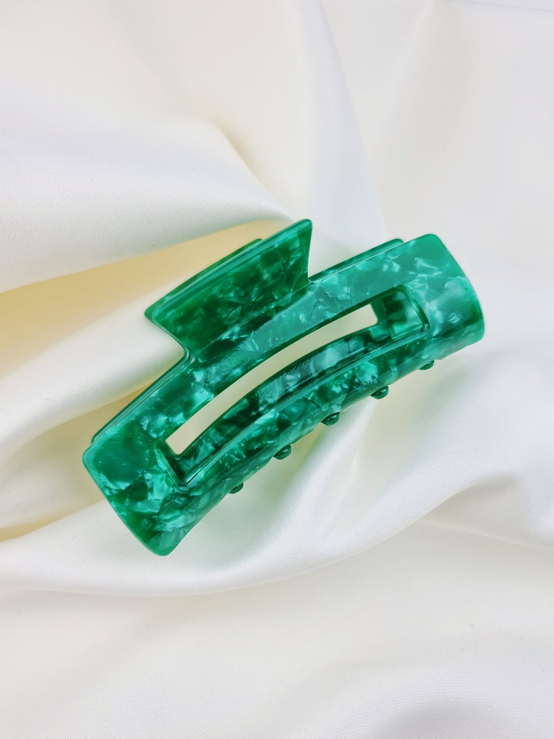 Edged Haarklammer - Green - SPANGE