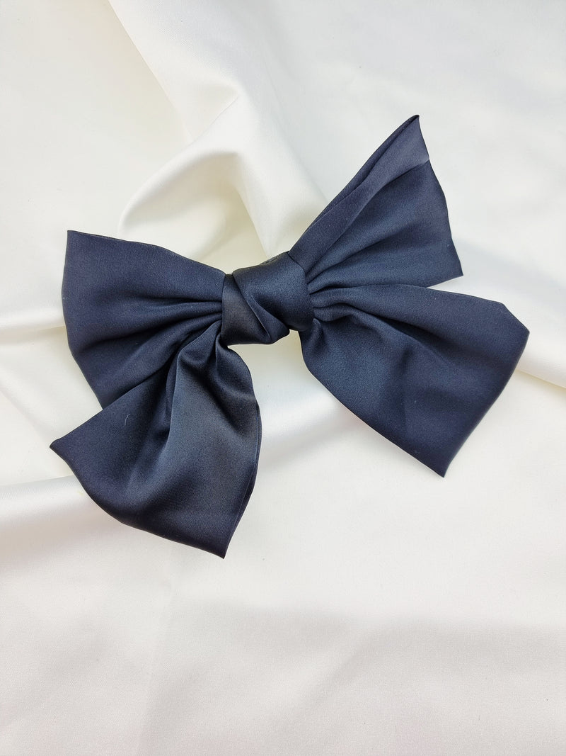 Hair Bow - Black - SPANGE