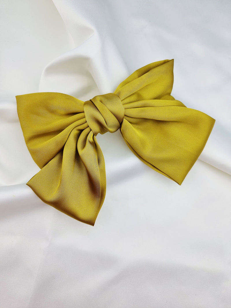 Hair Bow - Gold - SPANGE