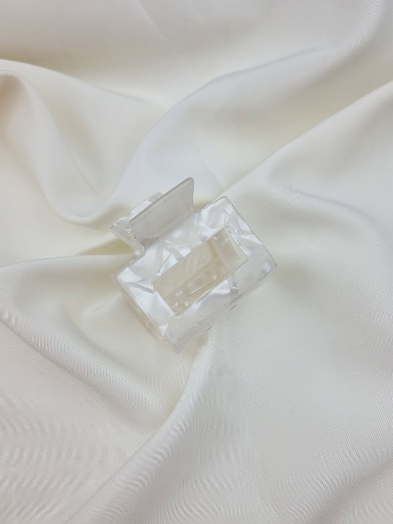 Midi Edged Haarklammer - Pearl - SPANGE