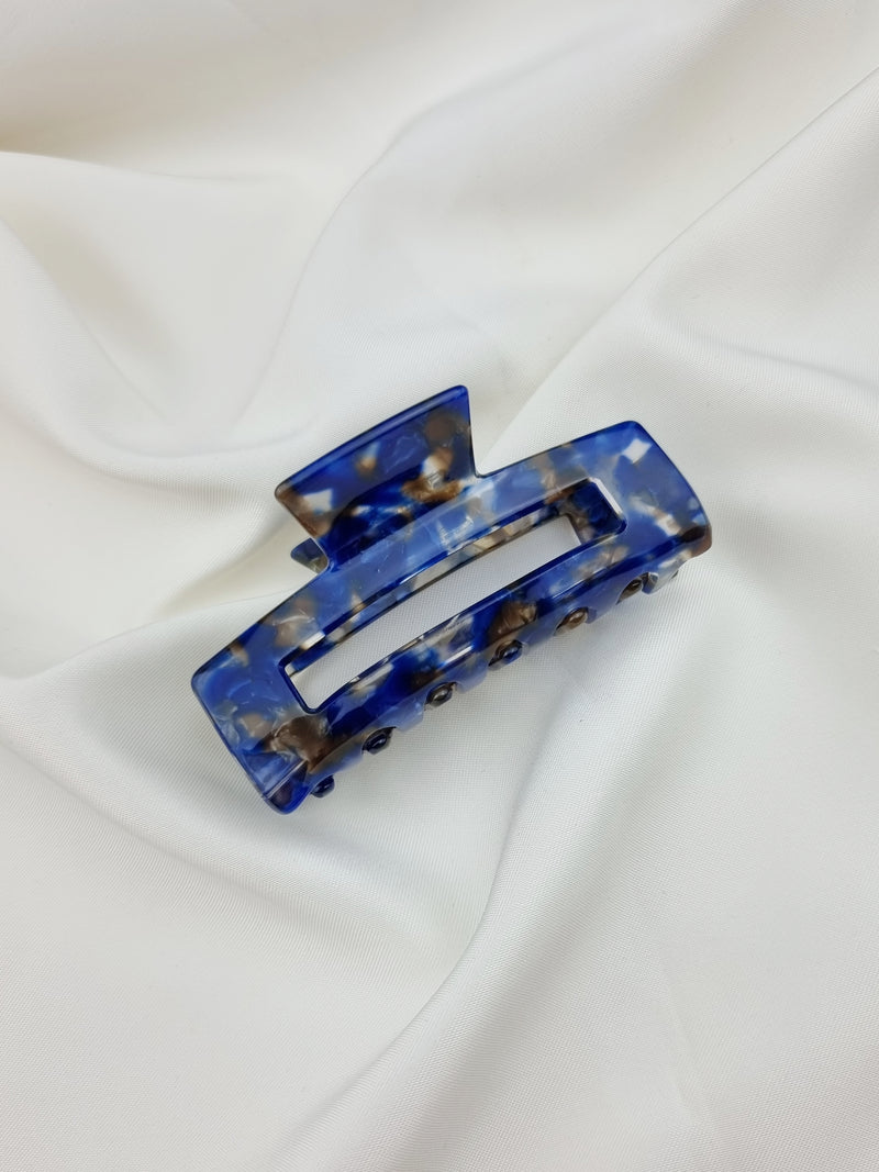 Edged Haarklammer - Dark Blue - SPANGE