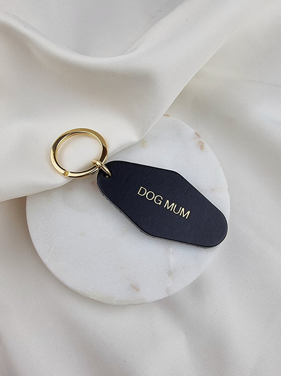 Statement Motel Leather Keychain