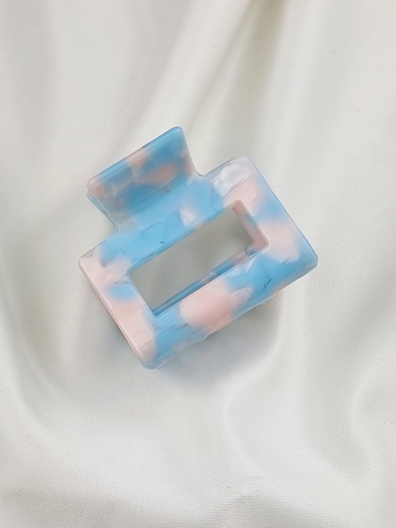 Midi Edged Haarklammer - Aqua - SPANGE