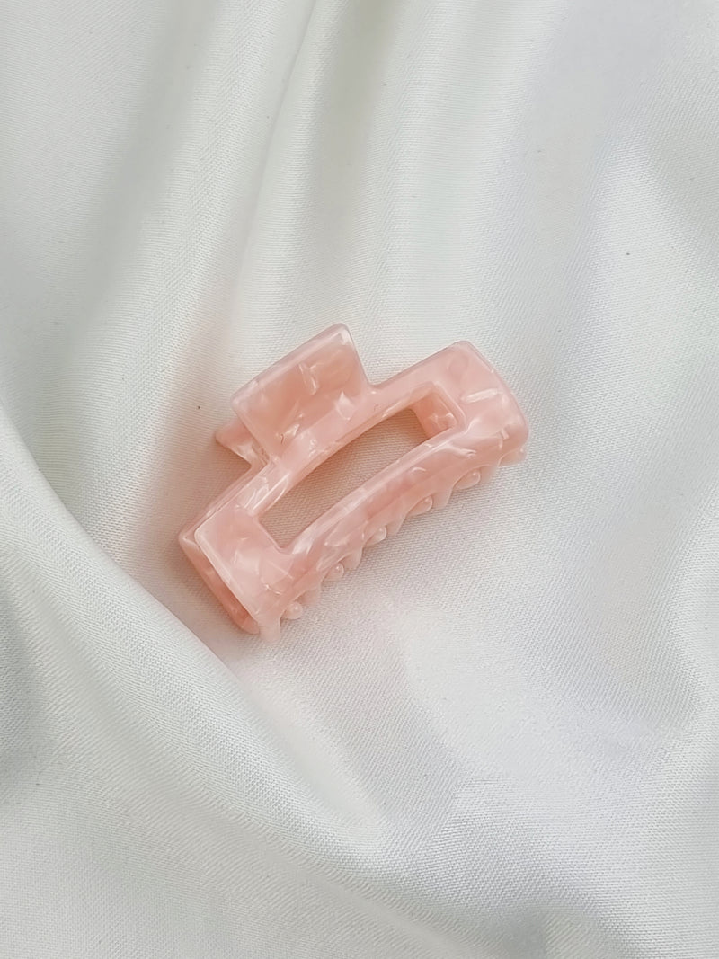 Mini Edged Haarklammer - Pink - SPANGE