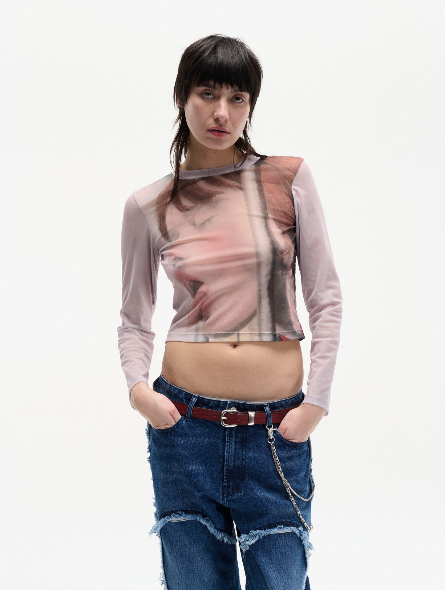 CARNE BOLLENTE Bambi Breaks Free Cropped Longsleeve
