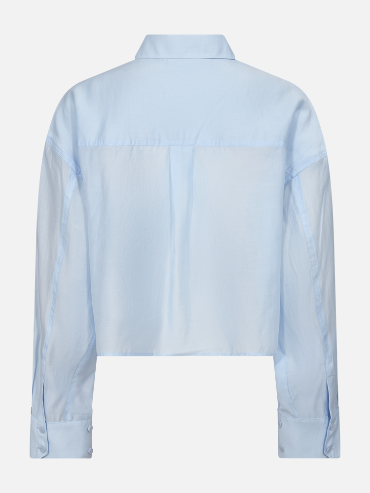 COPENHAGEN MUSE CMMolly Short Boxy Shirt - Skyway