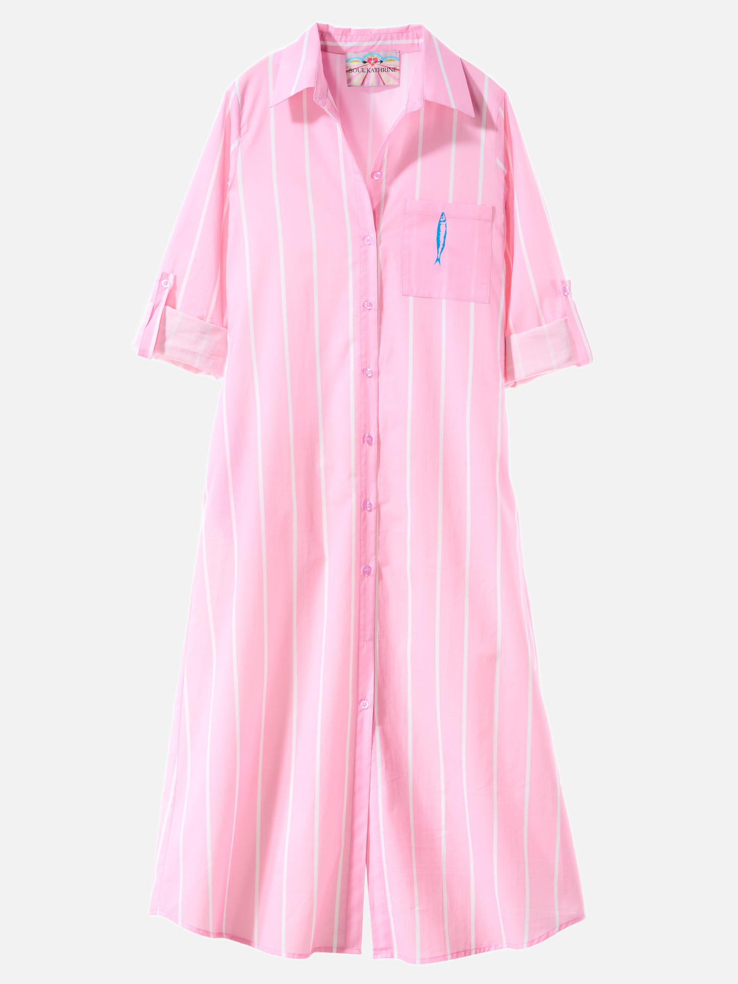 Rainbow Dress Pink Stripes