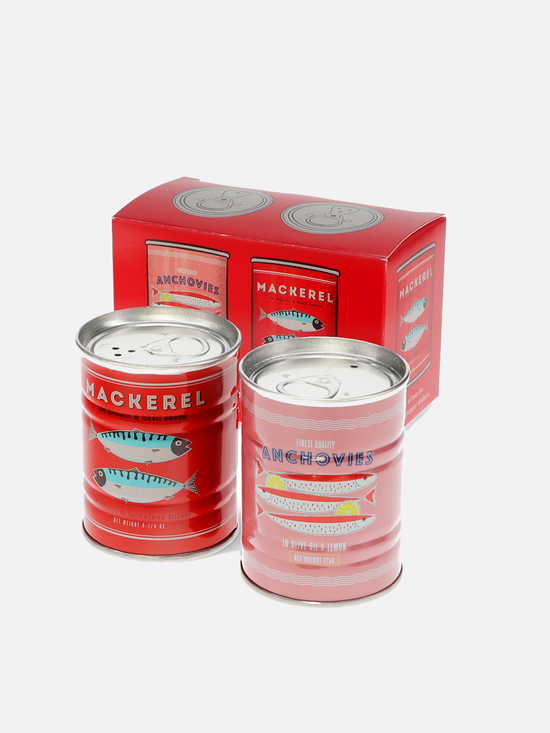 Salt & Pepper Shaker Tin - Fish - Salz Pfeffer