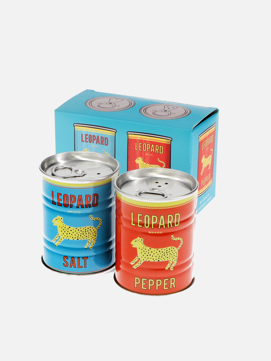 Salt & Pepper Shaker Tin - Leopard - Salz Pfeffer