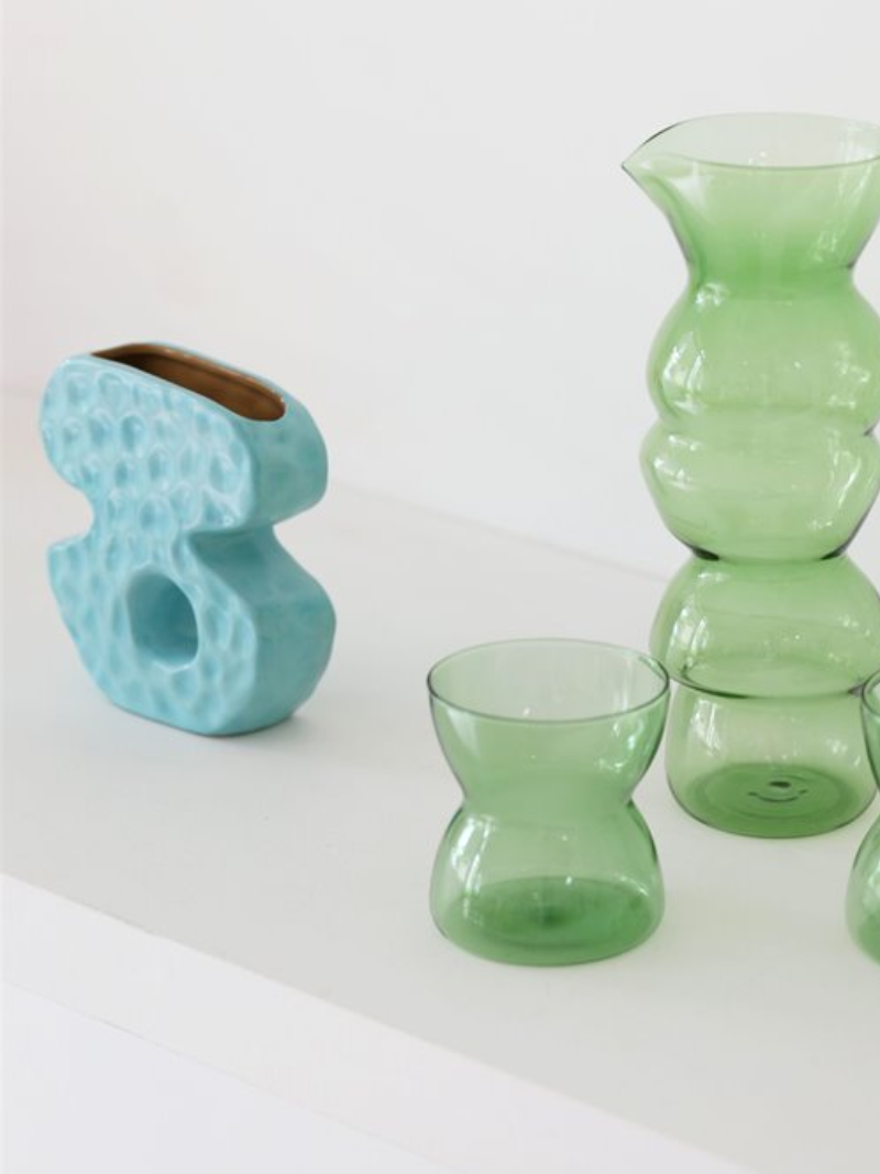 &amp;KLEVERING Vase Clay Blue