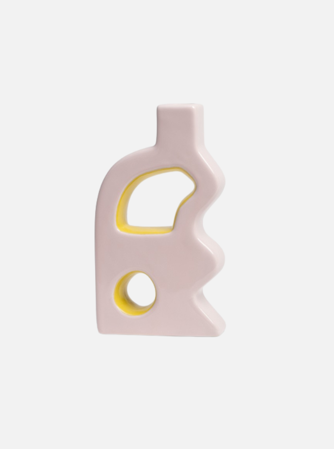 &KLEVERING Pink Cutout Candle Holder