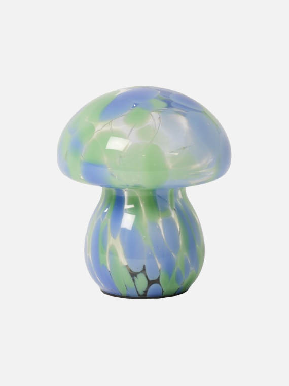Green Blue Mushroom Chips Lamp