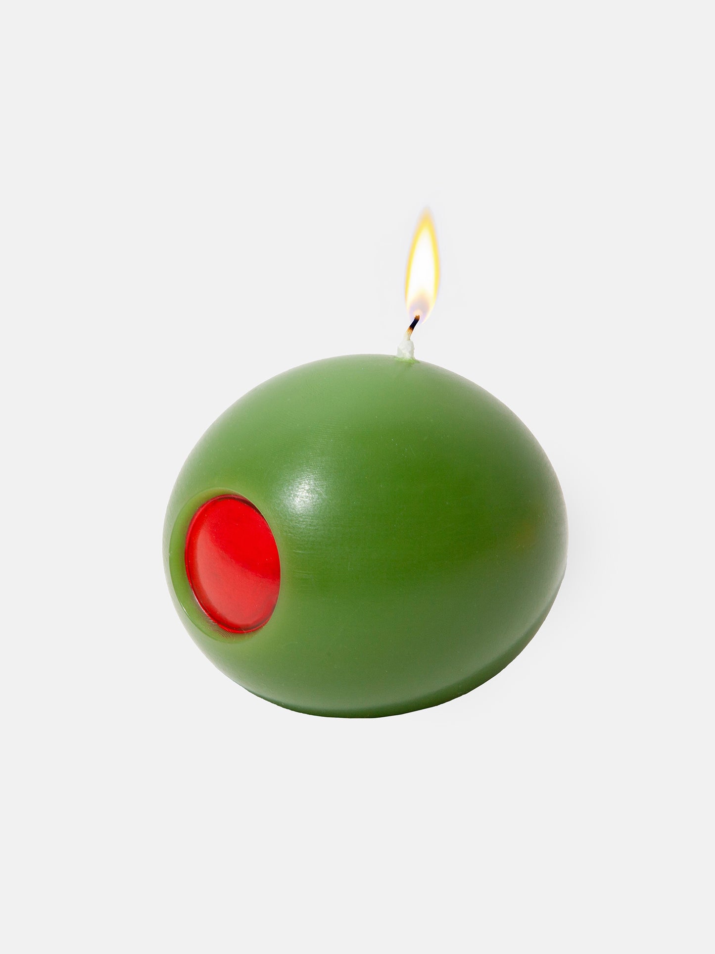 3D Candle Olive - Kerze