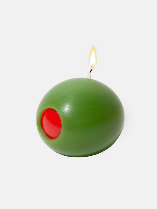 3D Candle Olive - Kerze