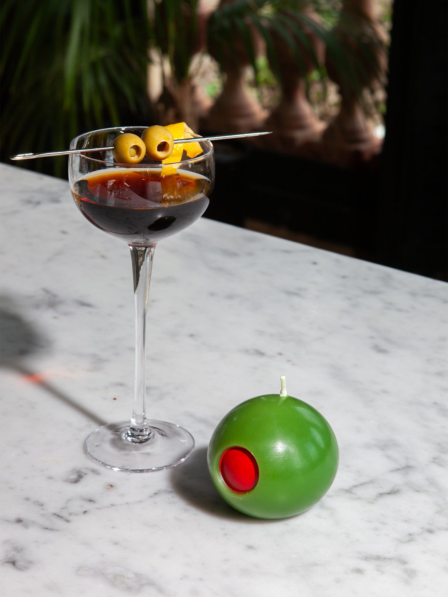 3D Candle Olive - Kerze