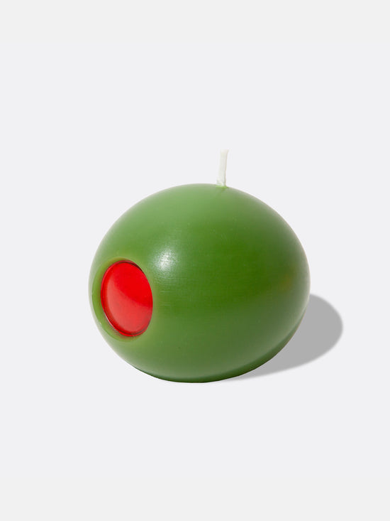 3D Candle Olive - Kerze