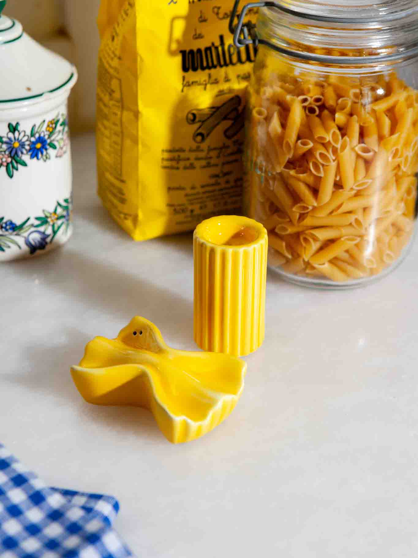 Salt Pepper Shaker Dolce Vita Farfalle & Rigatoni - Salz Pfeffer