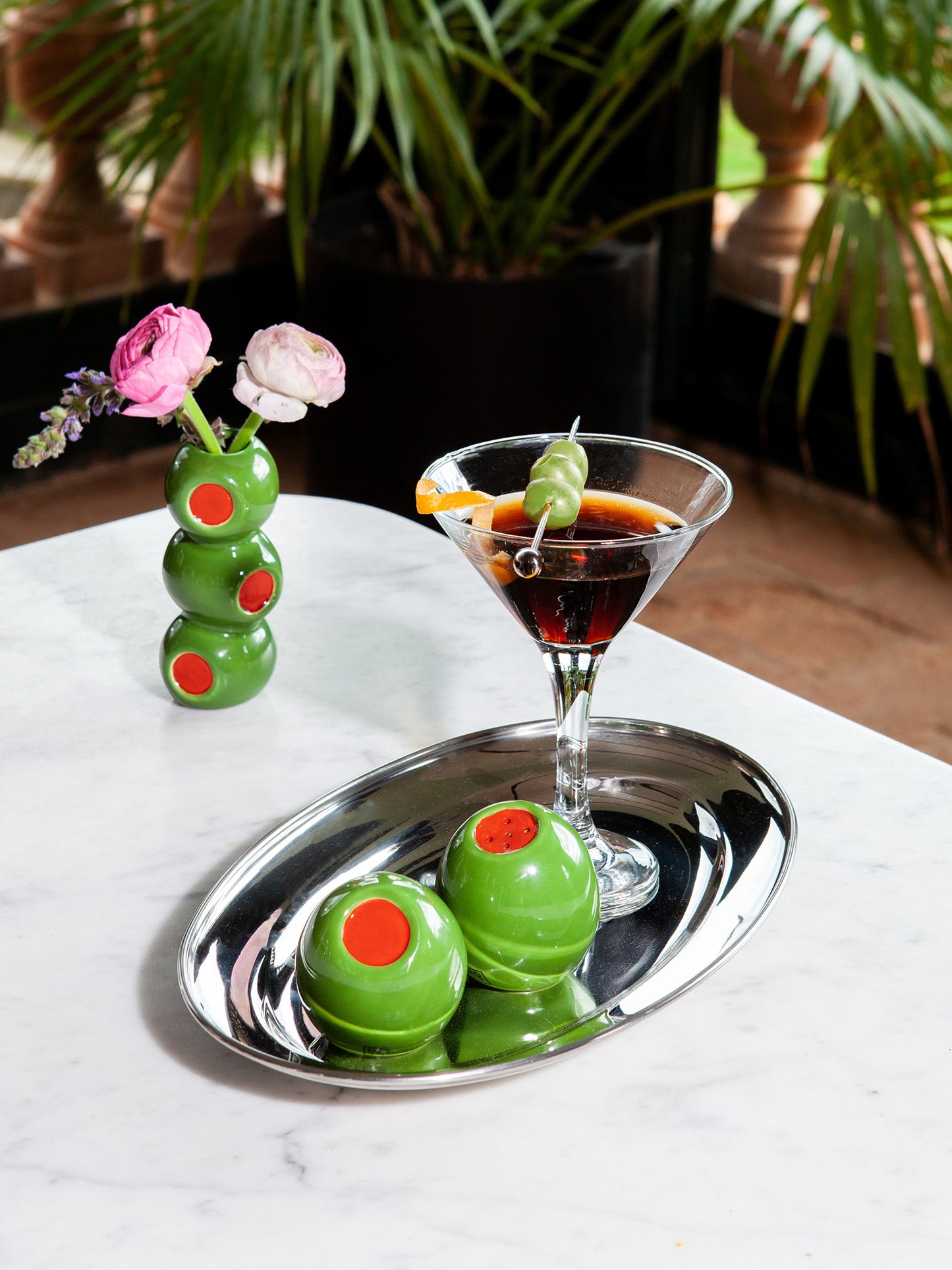 Salt Pepper Shaker Olive - Salz Pfeffer