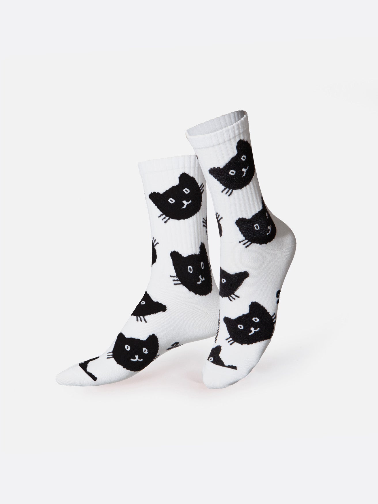Black Cat Flat Socks