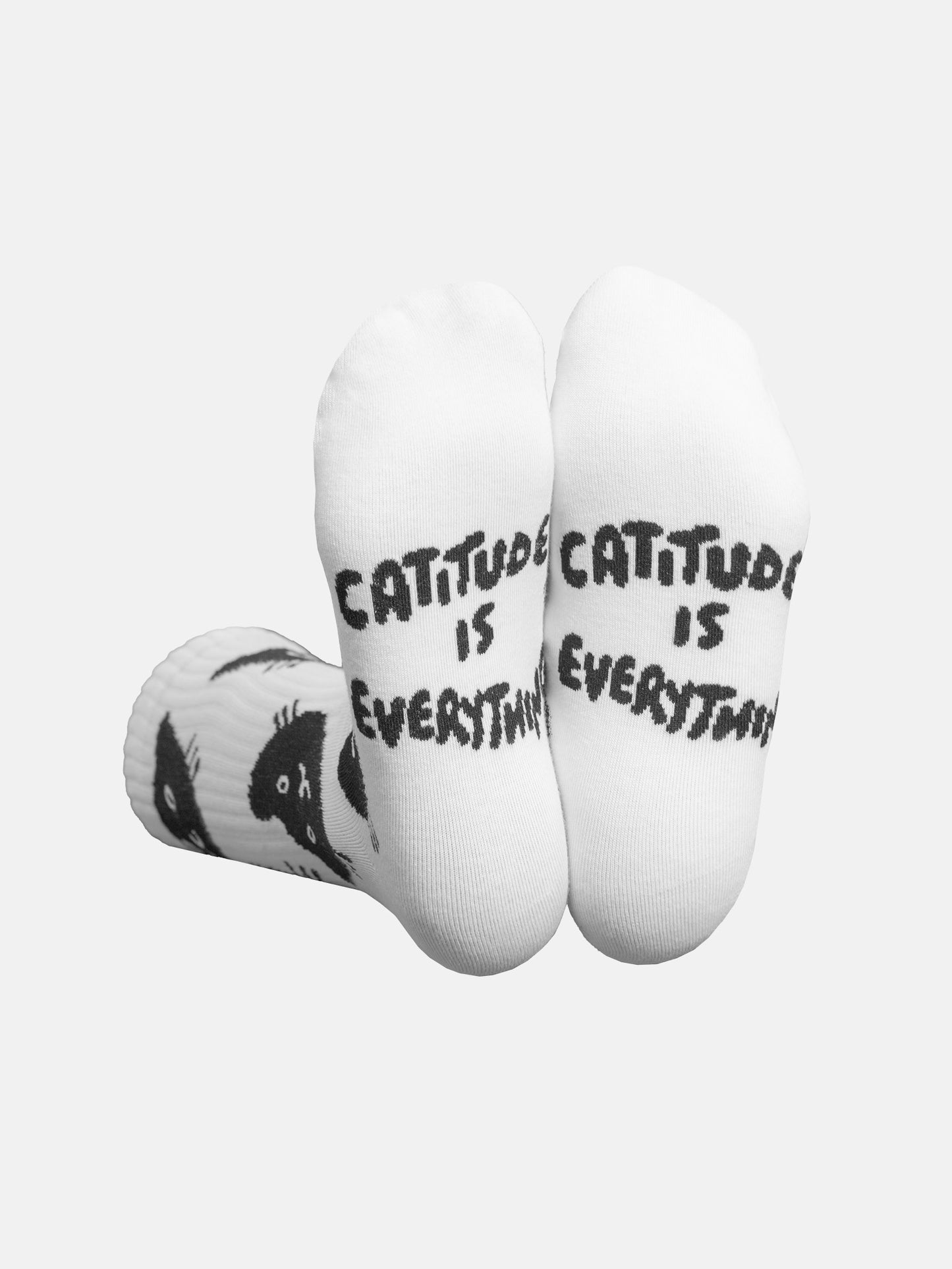 Black Cat Flat Socks