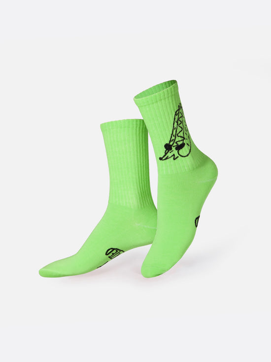 Easily Distracted Dachshund Flat Socks - Socken