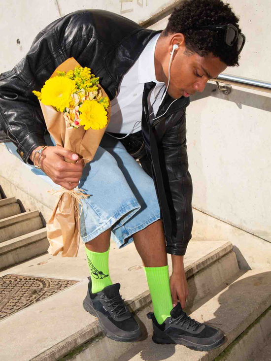 Easily Distracted Dachshund Flat Socks - Socken