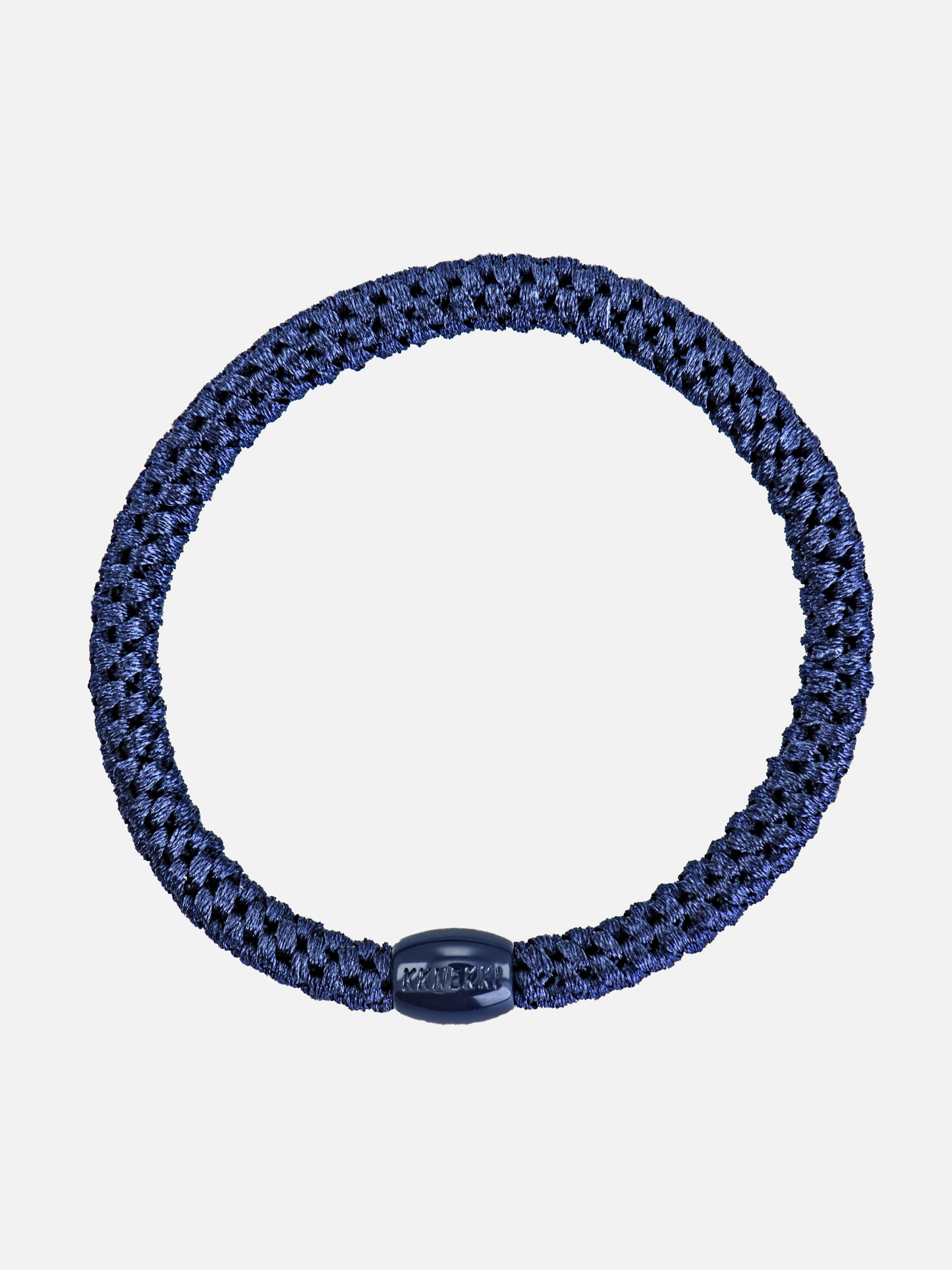 KKNEKKI Hair Tie Slim Plain - Navy - Scrunchie