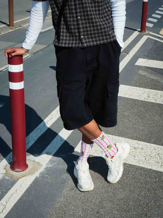 Olive Flat Socks - Socken