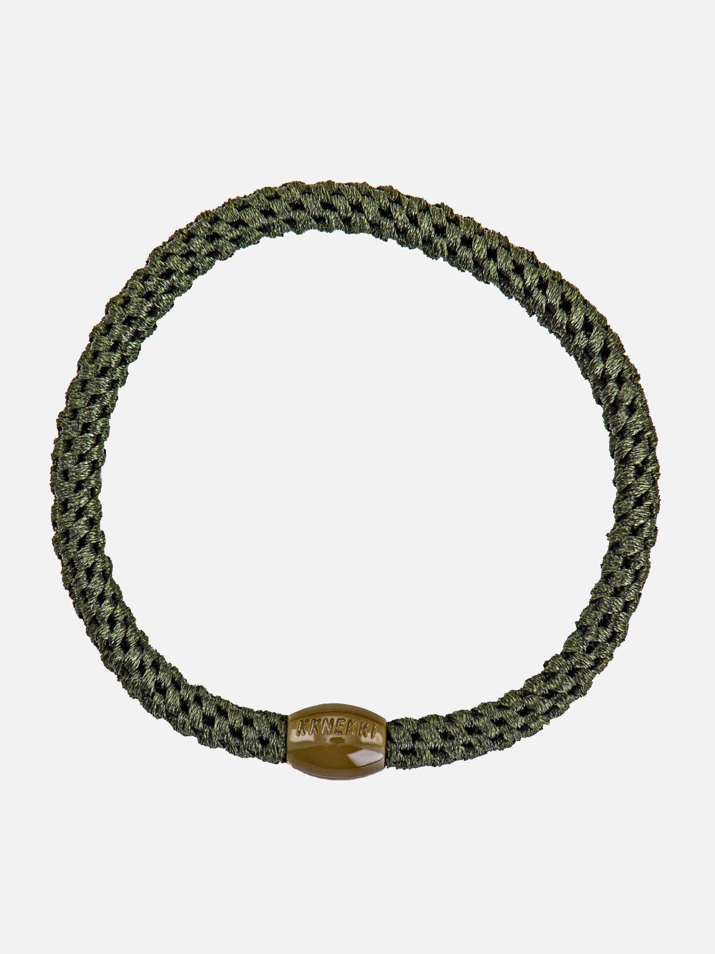 KKNEKKI Hair Tie Slim Plain - Bottle Green - Scrunchie