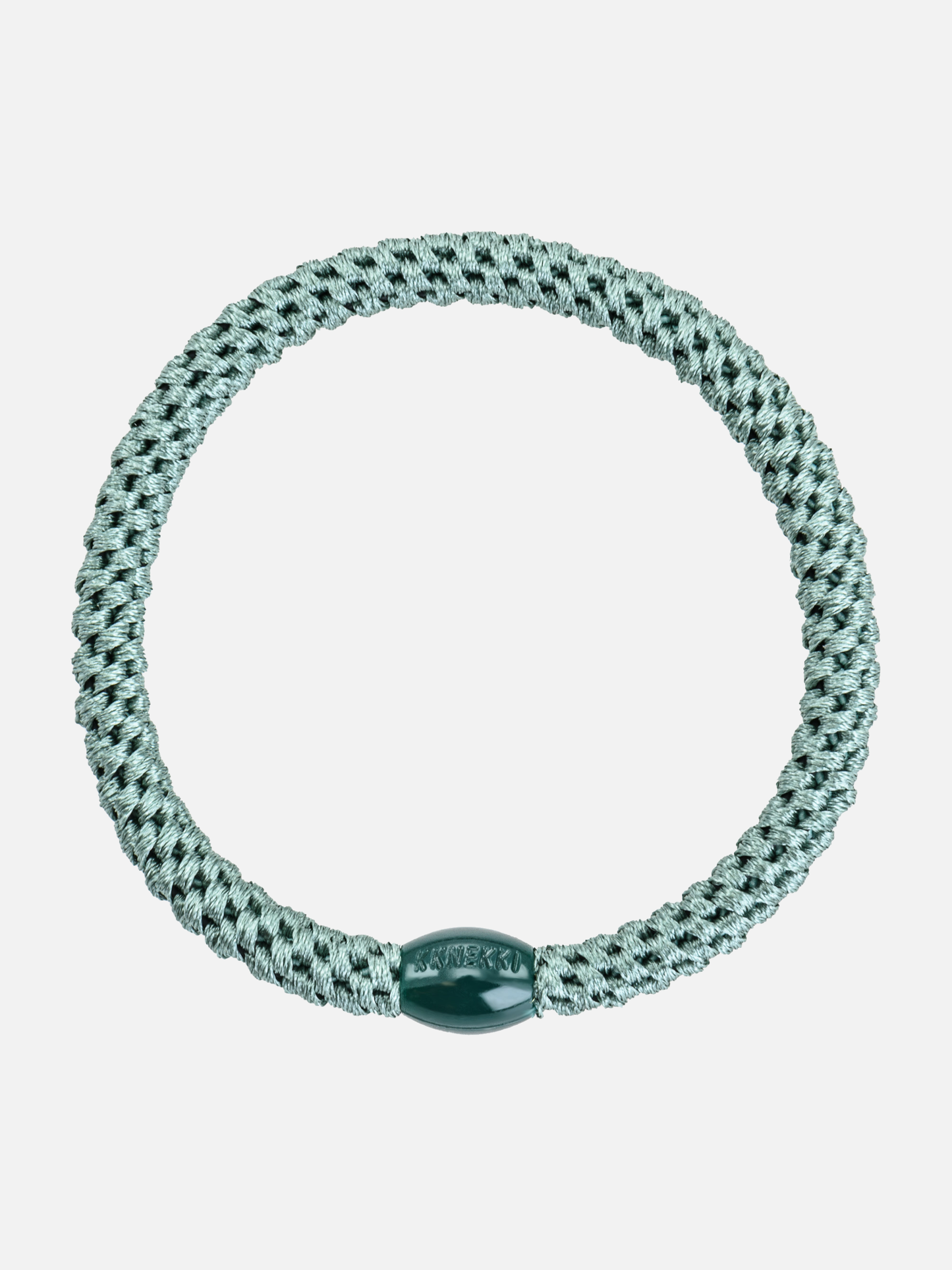 KKNEKKI Hair Tie Slim Plain - Faded Green - Scrunchie