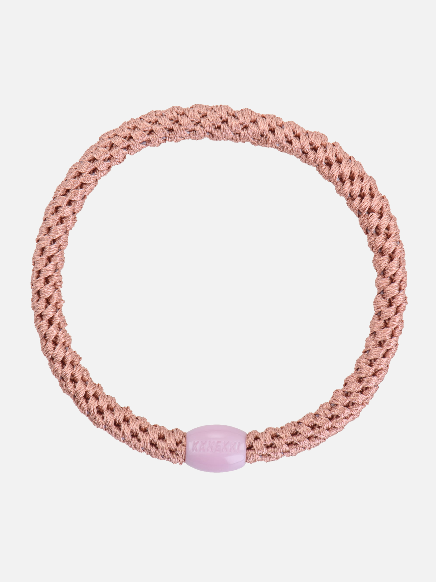 KKNEKKI Hair Tie Slim Plain - Peach Coral - Scrunchie