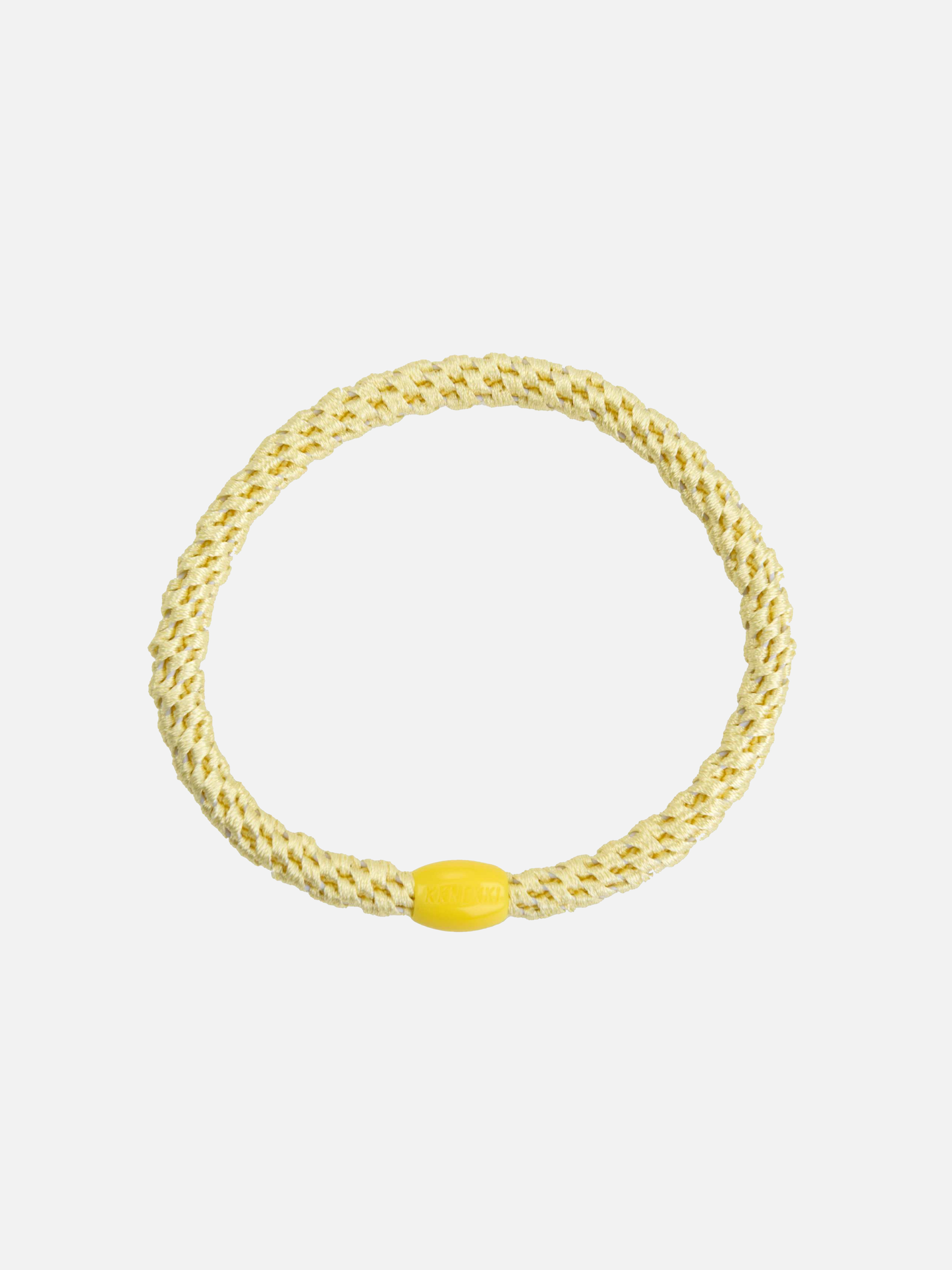 KKNEKKI Hair Tie Slim Plain - Light Yellow - Scrunchie