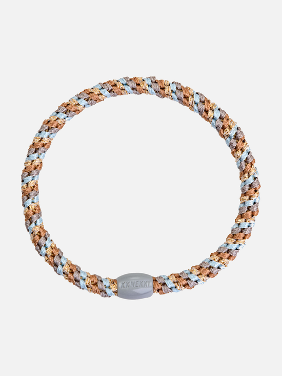 KKNEKKI Hair Tie Slim Mix - Nougat Baby Blue - Scrunchie