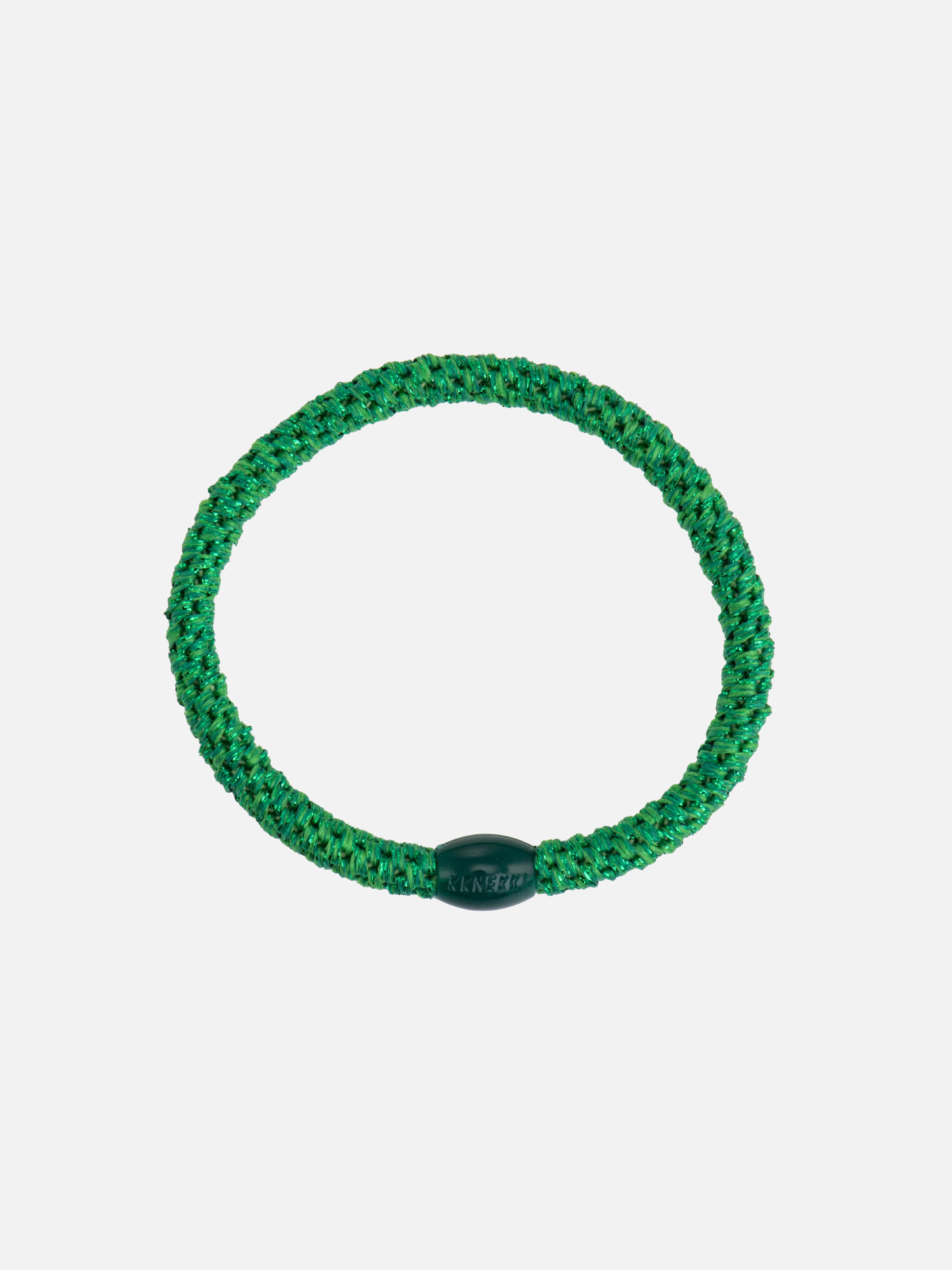 KKNEKKI Hair Tie Slim Plain - Emerald Glitter - Scrunchie