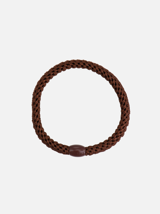 KKNEKKI Hair Tie Slim Plain - Mid Brown - Scrunchie