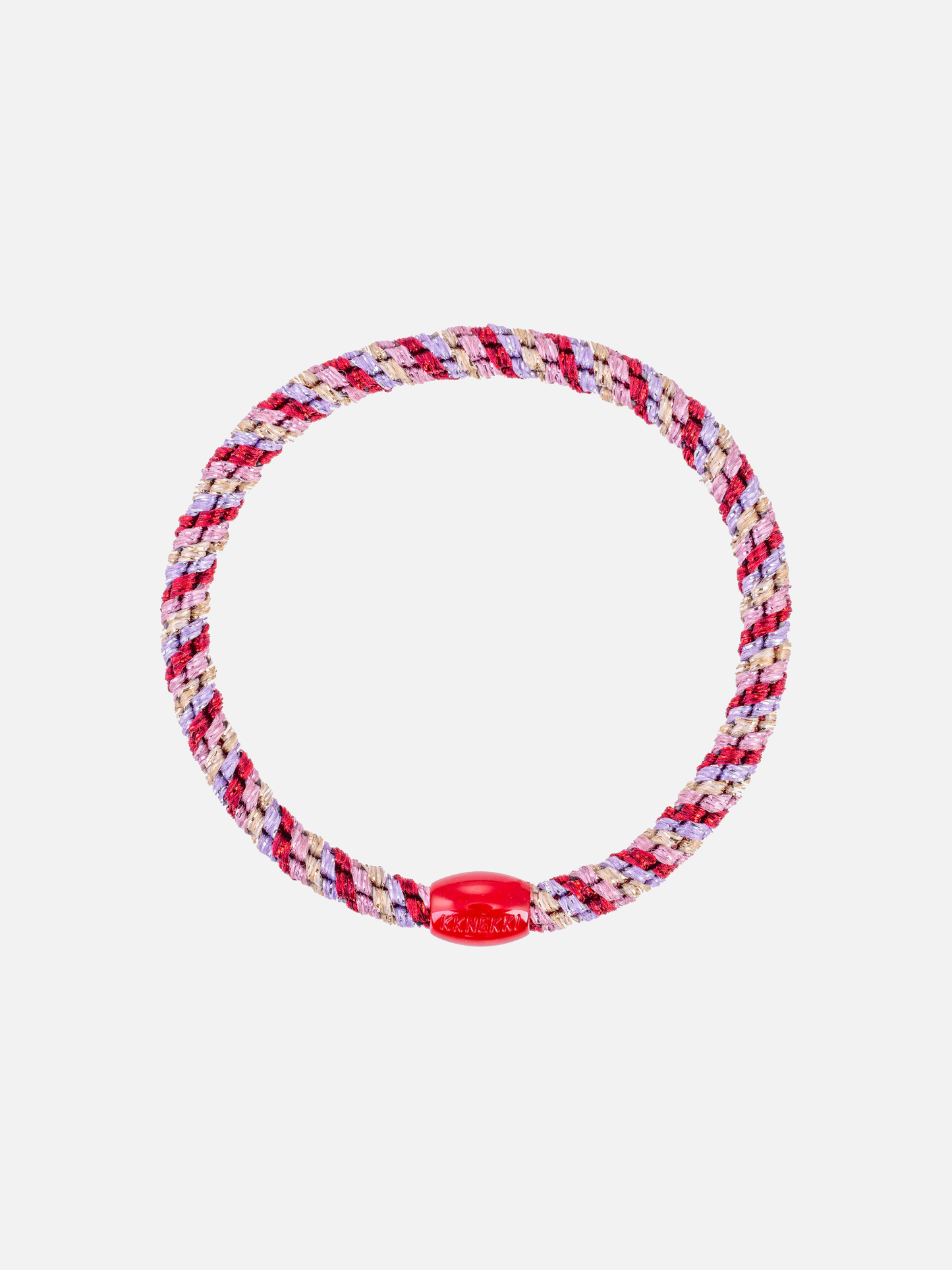 KKNEKKI Hair Tie Slim Mix - Lavender Bordeaux Glitter - Scrunchie