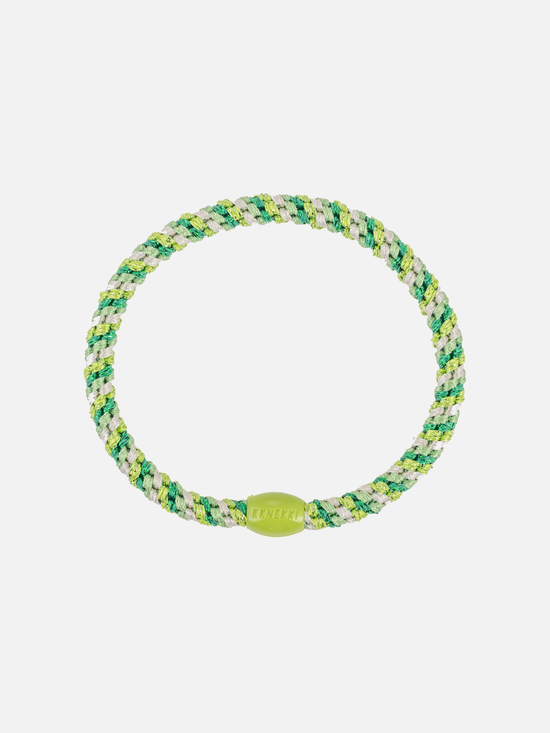 KKNEKKI Hair Tie Slim Mix - Grass Green Green Glitter - Scrunchie