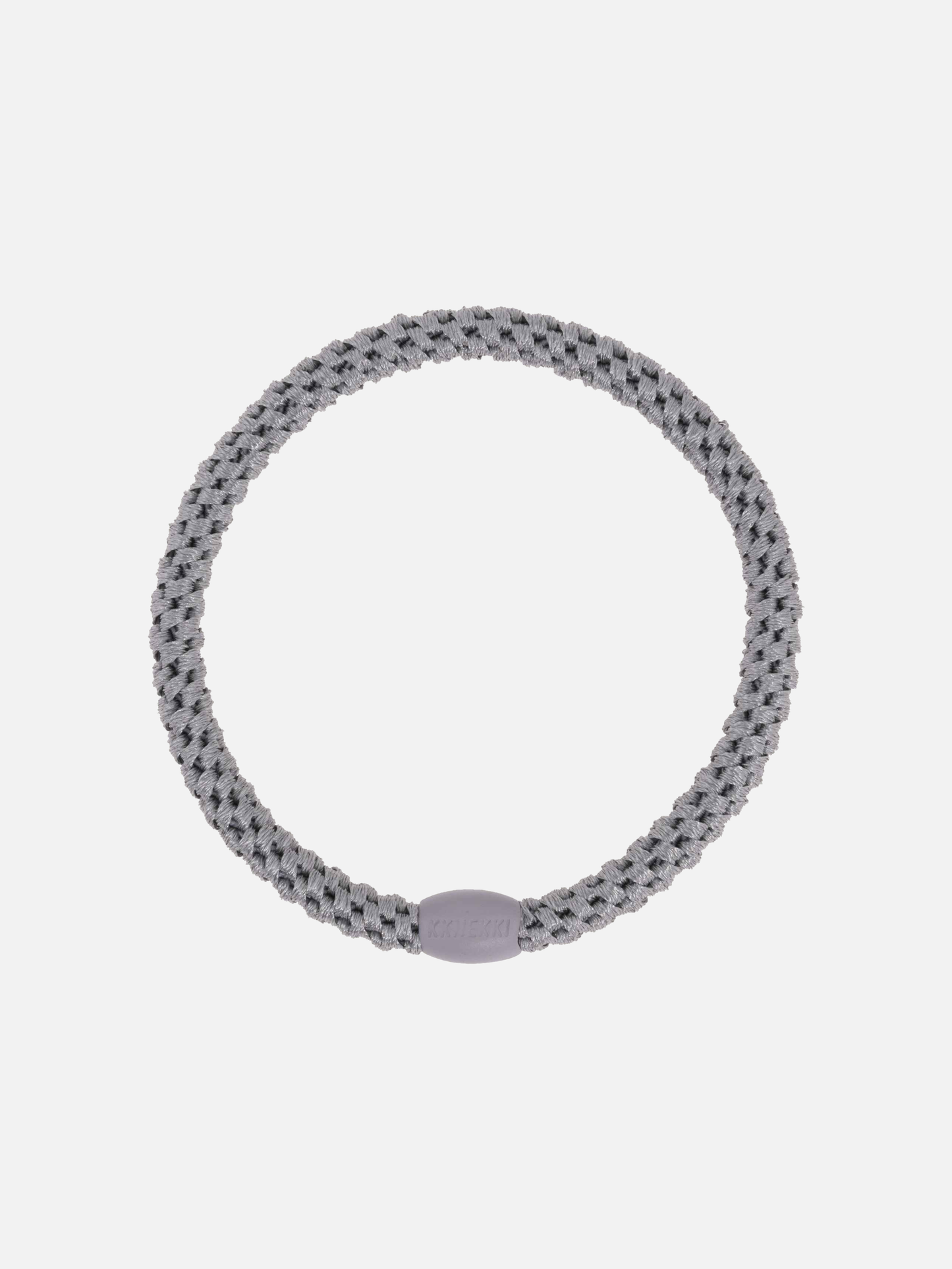 KKNEKKI Hair Tie Slim Plain - Mid Grey - Scrunchie